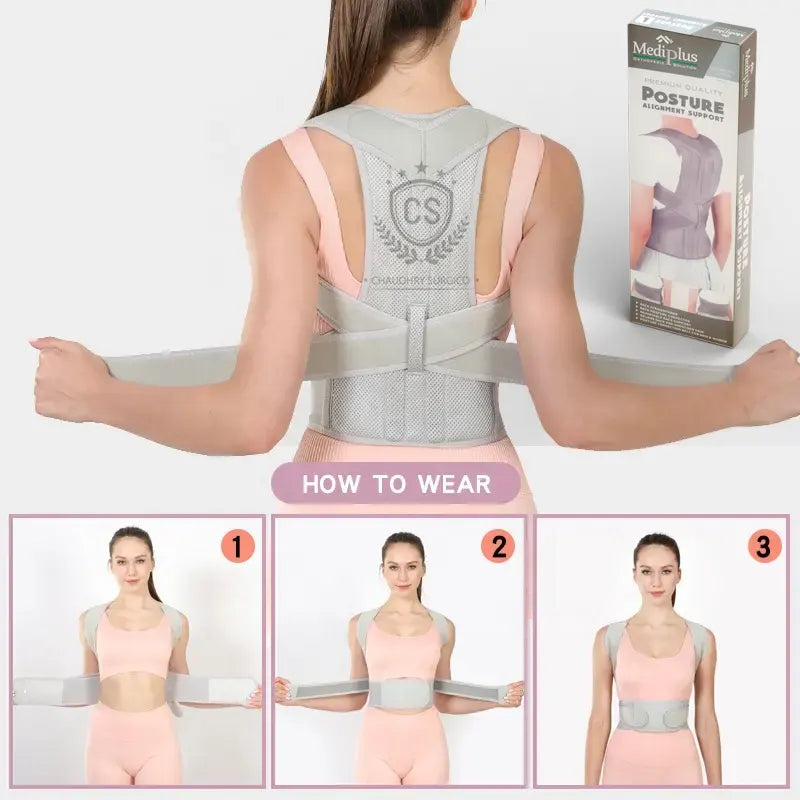 Adjustable Posture Back Belt, Posture Corrector Belt For Men And Women, Back Support And Shoulder Belt