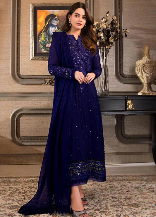 Chiffon Suit -EM0030-Party Wear